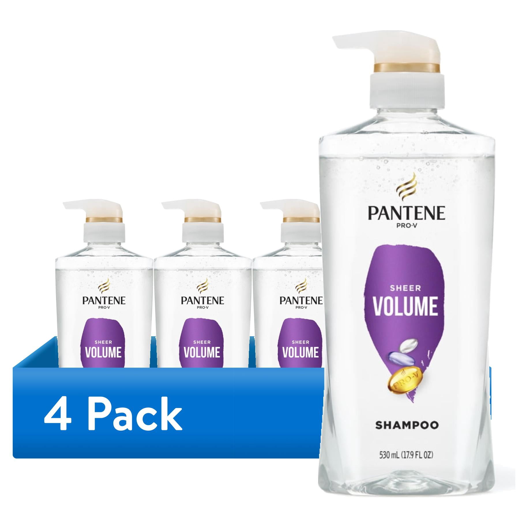 (4 pack) Pantene Pro-V Shampoo Volume and Body , 17.9 fl oz
