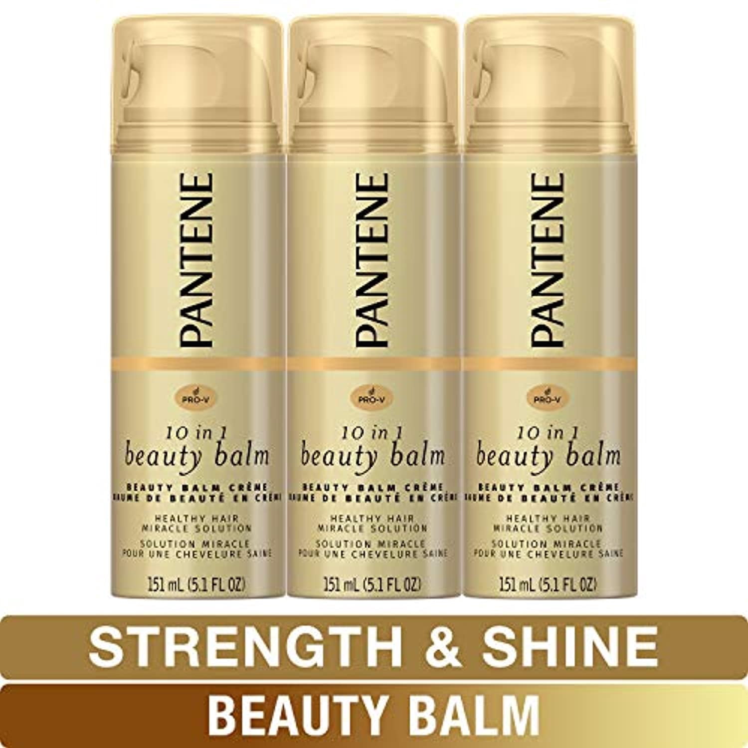 Pantene, Beauty Balm, Softness, Strength And Shines, Pro-V , 5.1 Fl Oz (Pack Of 3)