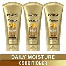 Pantene, Conditioner, Pro-V Daily Moisture Renewal for Dry Hair, 3 Minute Miracle, 6 Fl Oz (Pack of 3)