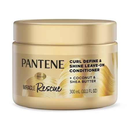 Pantene Leave in Conditioner Miracle Rescue, Curl Define and Shine, 10.1 fl oz