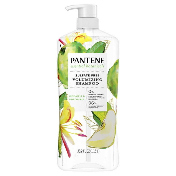 Pantene Essential Botanicals Apple & Honeysuckle Shampoo, 38.2 Fluid