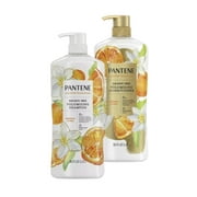 Pantene Essential Botanicals Jasmine and Citrus Sulfate Free Volumizing Shampoo and Conditioner Set, 38.2 fl oz Each