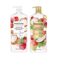 thumbnail image 1 of Pantene Essential Botanicals Strawberry Coconut Milk Shampoo & Conditioner Set, 38.2FL Each, 1 of 9