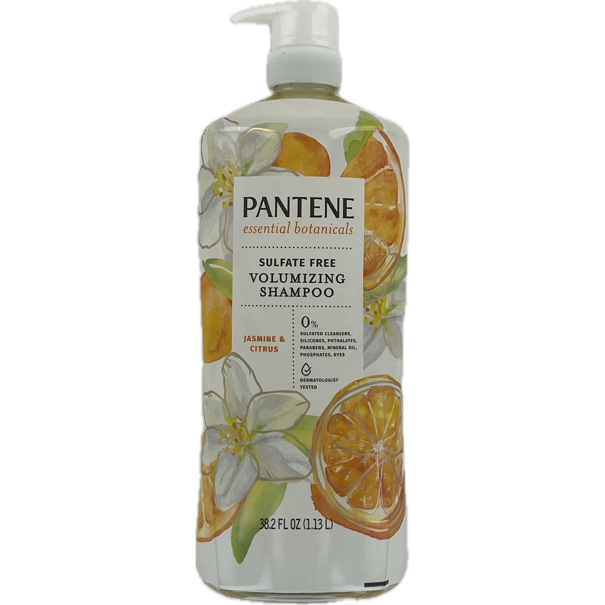 Pantene Essential Botanicals Volumizing Shampoo, Jasmine & Citrus, 38.2 fl oz