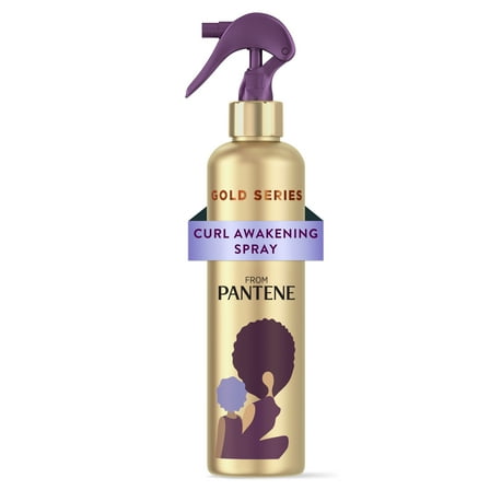 Pantene Gold Series Awakening Spray with Argan Oil for Curly, Coily Hair, 8.4 fl oz