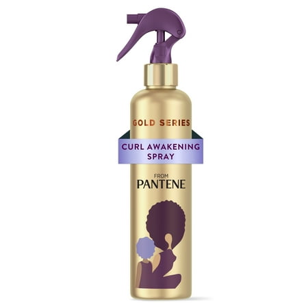 Pantene Gold Series Awakening Spray with Argan Oil for Curly, Coily Hair, 8.4 fl oz