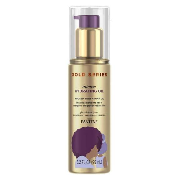 Pantene Gold Series Intense Hydrating Oil 3.2 Ounce (95Ml) (3 Pack)