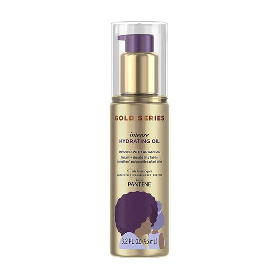 Pantene Gold Series Intense Hydrating Oil, 3.2 Oz., Pack of 3