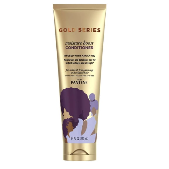 Pantene Gold Series Moisture Boost Conditioner Infused with Argan Oil, 8.4 fl oz