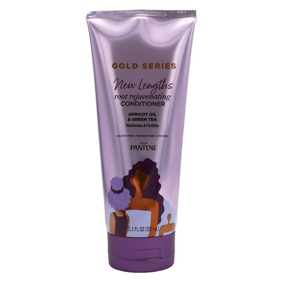 Pantene Gold Series New Lengths Root Rejuvenating Conditioner, 11.1 Oz.