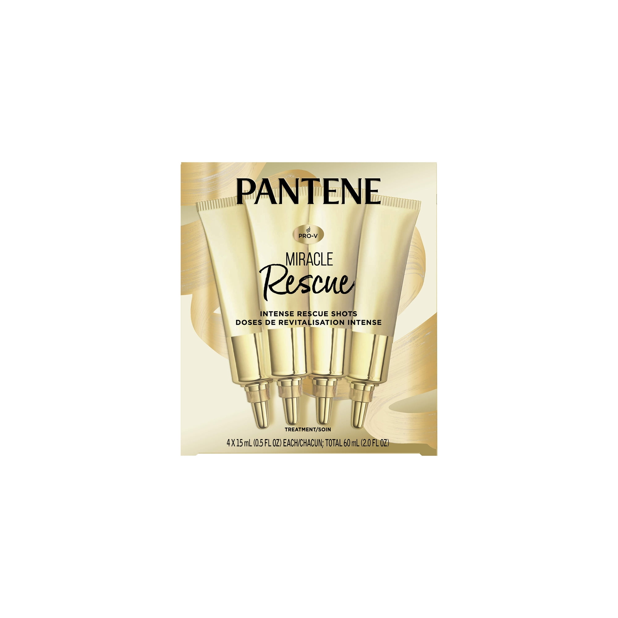 Pantene Miracle Intense Rescue Shots Dry Hair Treatment (Pack of 4 ...