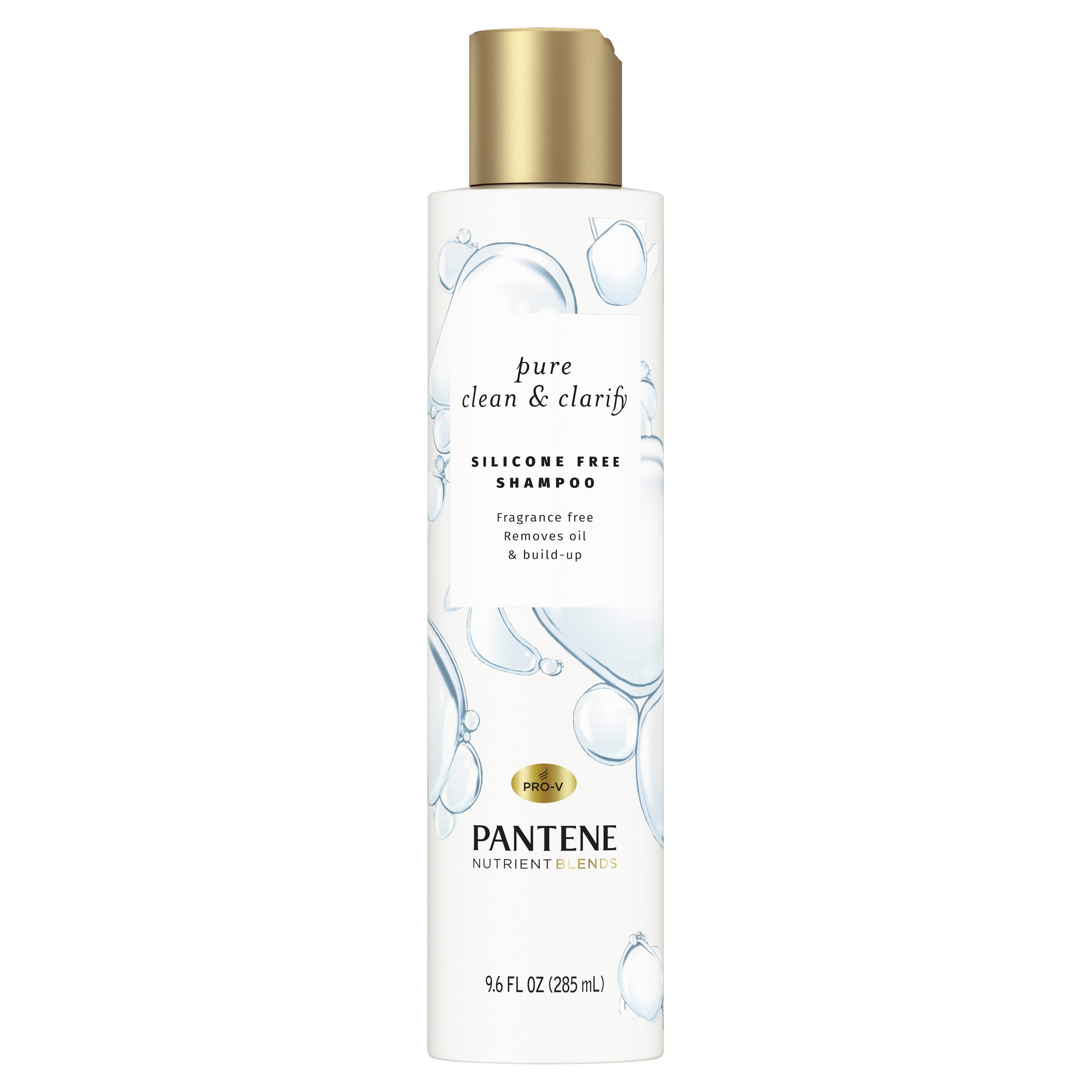 Pantene Nutrient Blends Fragrance Free Shampoo, Pure Clean, 9.6 oz - image 1 of 6
