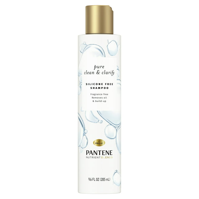 Pantene Nutrient Blends Fragrance Free Shampoo, Pure Clean, 9.6 oz
