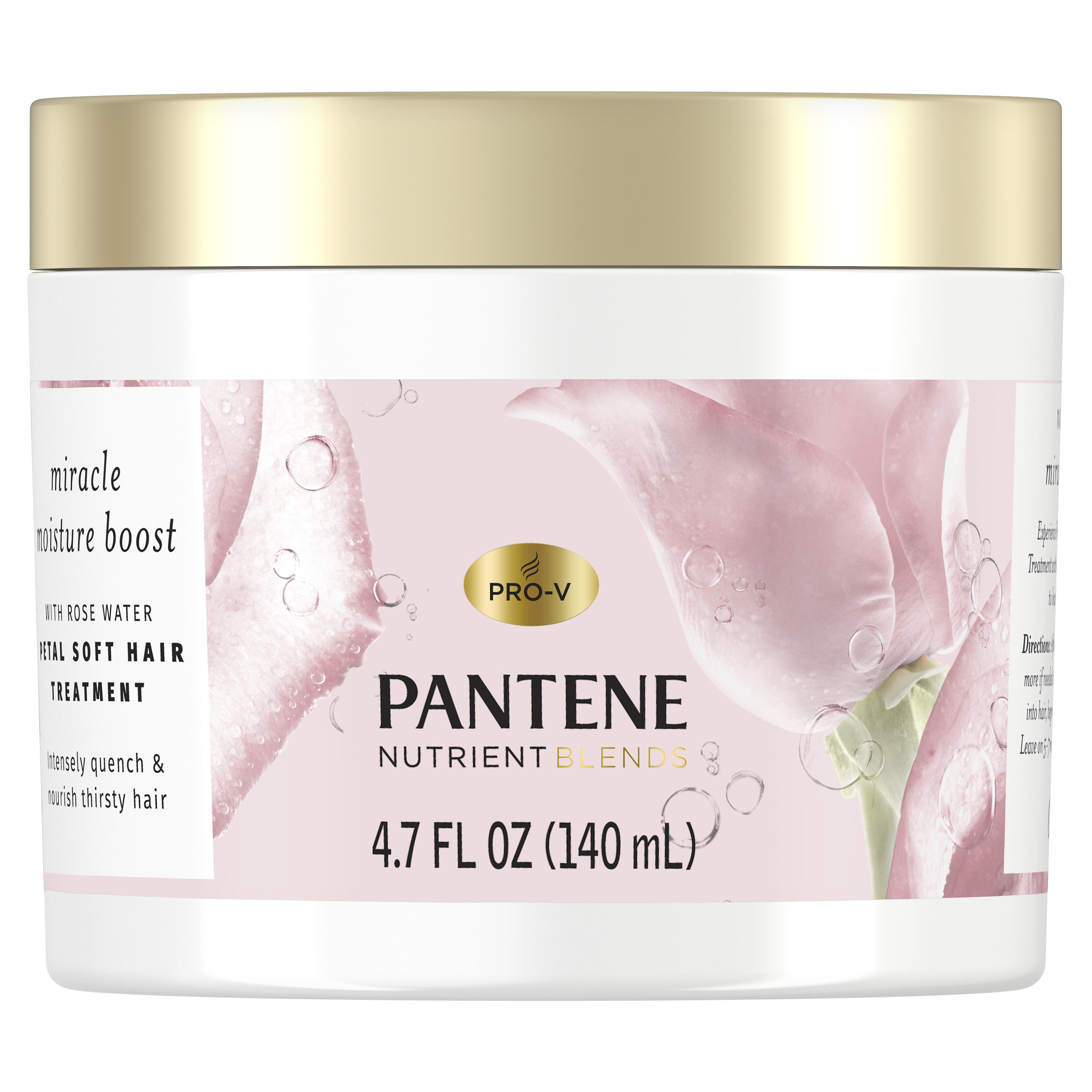 Pantene Nutrient Blends Rose Water Treatment, Moisture Boost, 4.7 oz - image 1 of 11