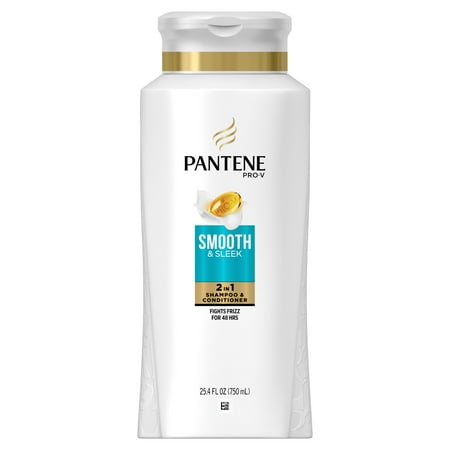 Pantene Pro-V 2 In 1 Shampoo & Conditioner, Smooth & Sleek, 25.4 Fl Oz