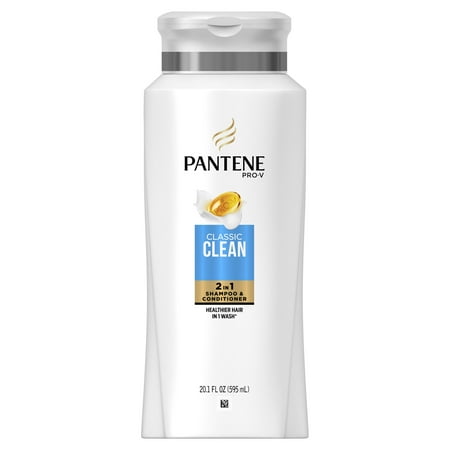 Pantene Pro-V Classic Clean nourishing Moisturizing 2 in 1 Shampoo Plus Conditioner, 20.1 fl oz