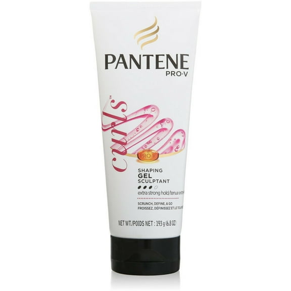 Pantene Pro-V Curly Hair Style Gel, Curl Shaping, Extra Strong Hold 6.8 oz (Pack of 4)