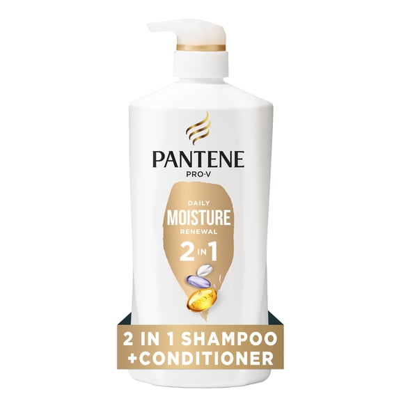 Pantene Pro-V Daily Moisture Renewal 2 in 1 Moisturizing Shampoo + Conditioner, 27.7 fl oz