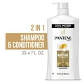 thumbnail image 1 of Pantene Pro-V Daily Moisture Renewal Moisturizing Detangling 2 in 1 Shampoo Plus Conditioner, 30.4 fl oz, 1 of 12