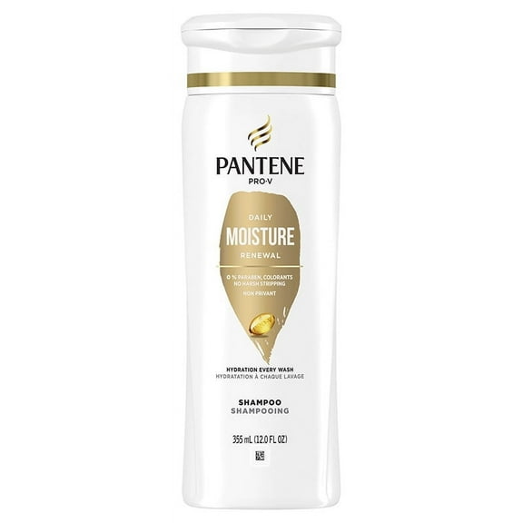 Pantene Pro-V Daily Moisture Renewal Shampoo, 12 Oz, 2 Pack