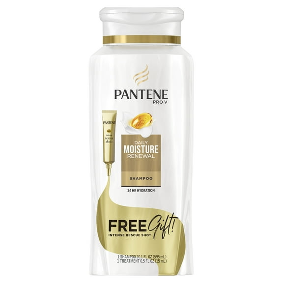 Pantene Pro-V Daily Moisture Renewal Shampoo, 20.1 fl oz with Intense Rescue Shot