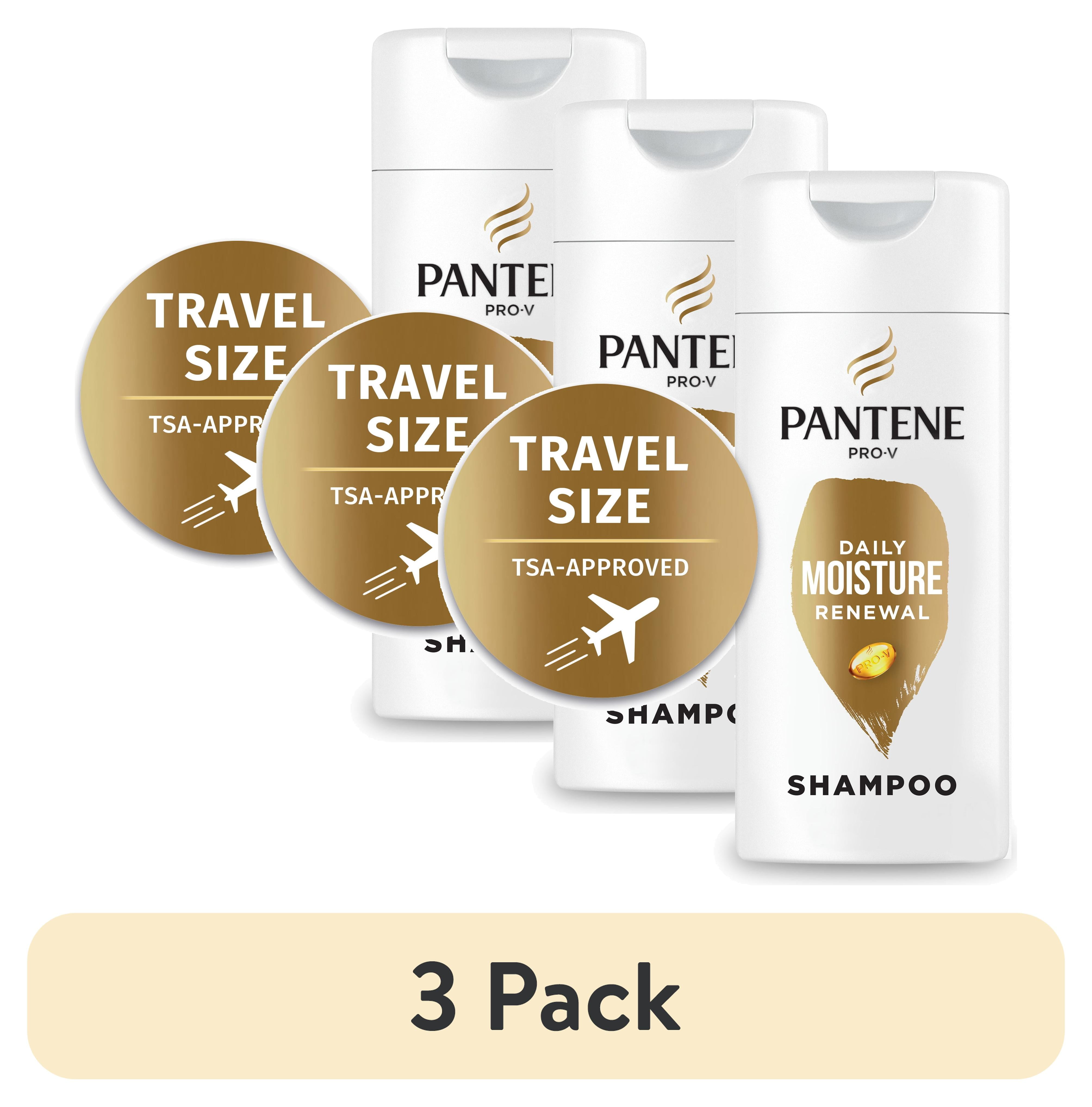 (3 pack) Pantene ProV Daily Moisture Renewal Shampoo, for All Hair Types, 3.38 fl oz  (图1) (3 pack) Pantene ProV Daily Moisture Renewal Shampoo, for All Hair Types, 3.38 fl oz  (图1)
