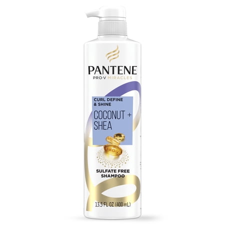 Pantene Pro-V Miracles Curl Define & Shine Coconut + Shea Sulfate-Free Shampoo 13.5 FL OZ