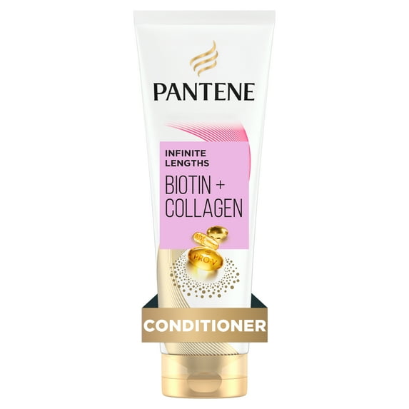 Pantene Pro-V Conditioner Miracle Infinite Lengths Biotin + Collagen 1 Minute Miracle, 10.9 fl oz