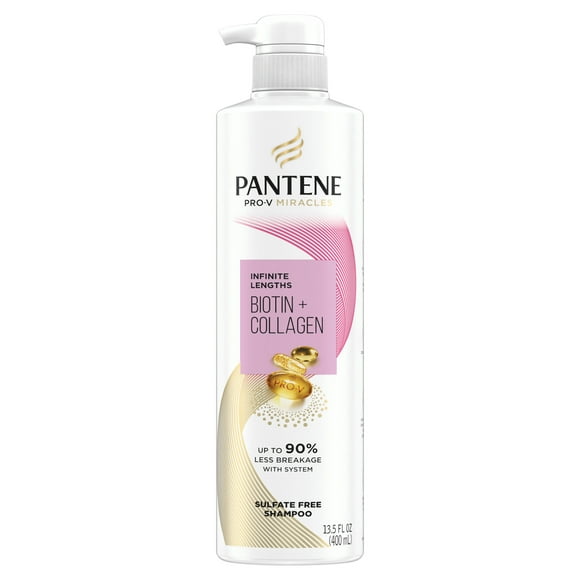 Pantene Pro-V Miracles Infinite Lengths Biotin + Collagen Shampoo 13.5 fl oz for All Hair Types