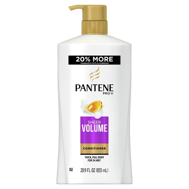 Pantene Pro-V Moisturizing nourishing Sheer Volume for Thin Hair Daily Conditioner, 28.9 fl oz