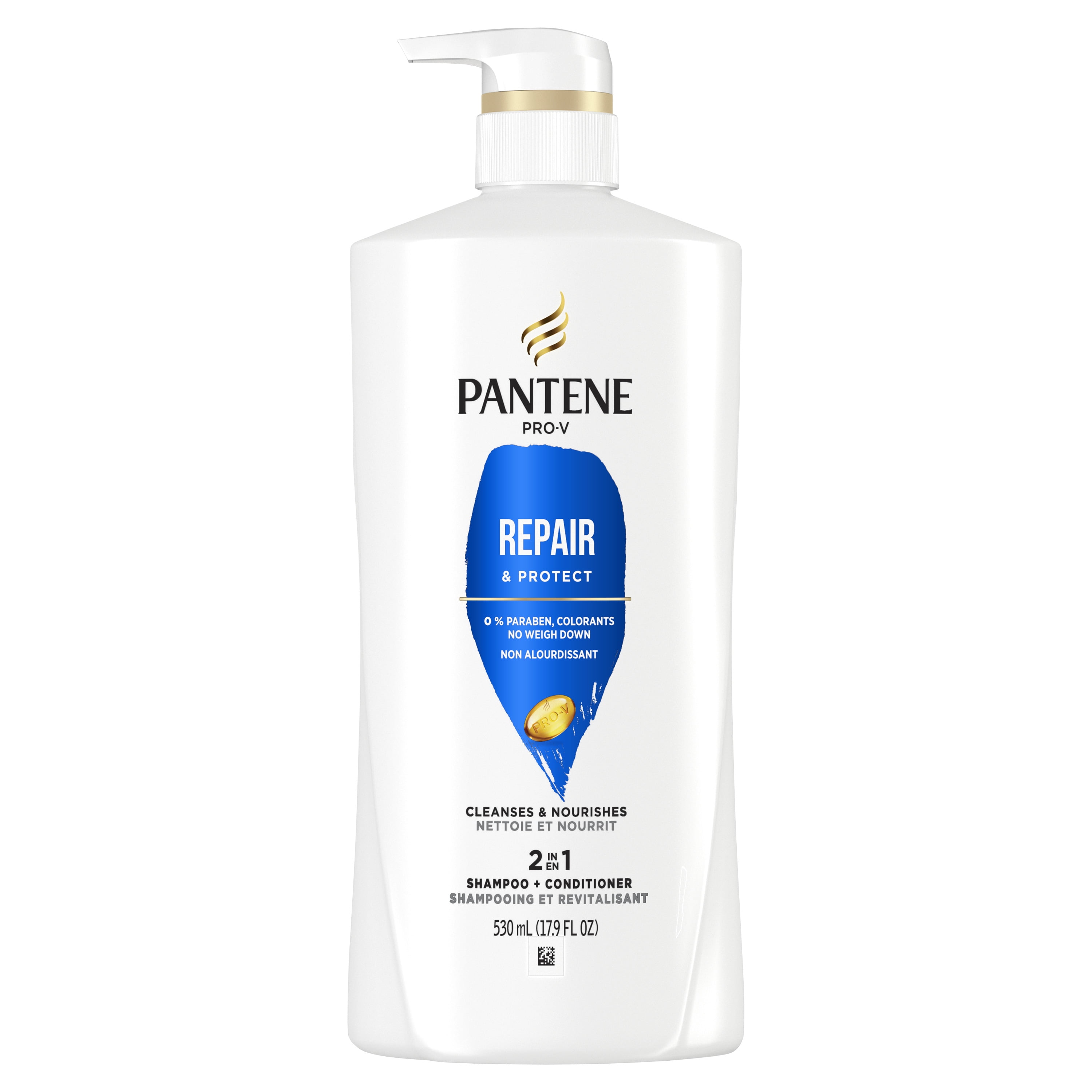Pantene Pro-V Repair & Protect 2in1 Shampoo + Conditioner,17.9 - Walmart.com