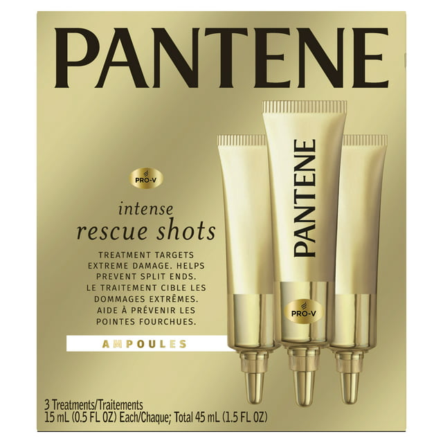 Pantene Pro-V Repair Rescue Shots for Damaged Hair, 0.5 fl oz, 3 Pack