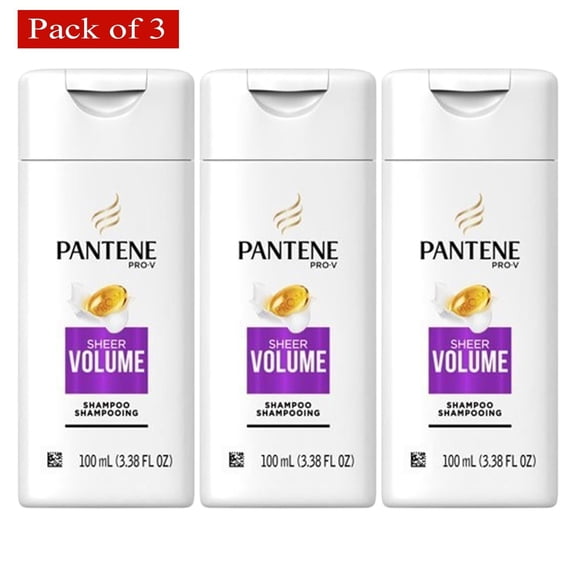 Pantene Pro-V Shampoo Sheer Volume 100ml (Pack of 3)