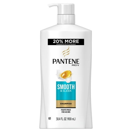 Pantene Smooth and Sleek Shampoo for Dry and Frizzy Hair, 30.4 fl oz