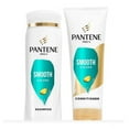 thumbnail image 1 of Pantene Pro-V Smooth & Sleek Shampoo & Conditioner for Frizzy Hair, 12oz/10.4oz, 1 of 8