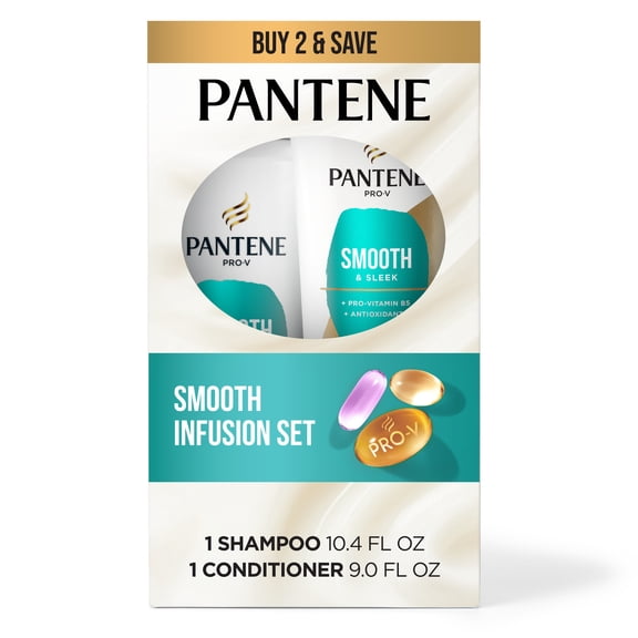 Pantene Pro-V Smooth & Sleek Shampoo and Conditioner Set