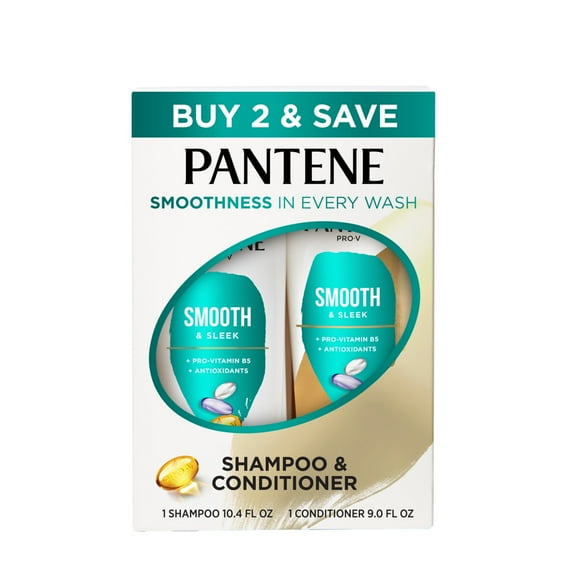 Pantene Pro-V Smooth & Sleek Shampoo and Conditioner Set