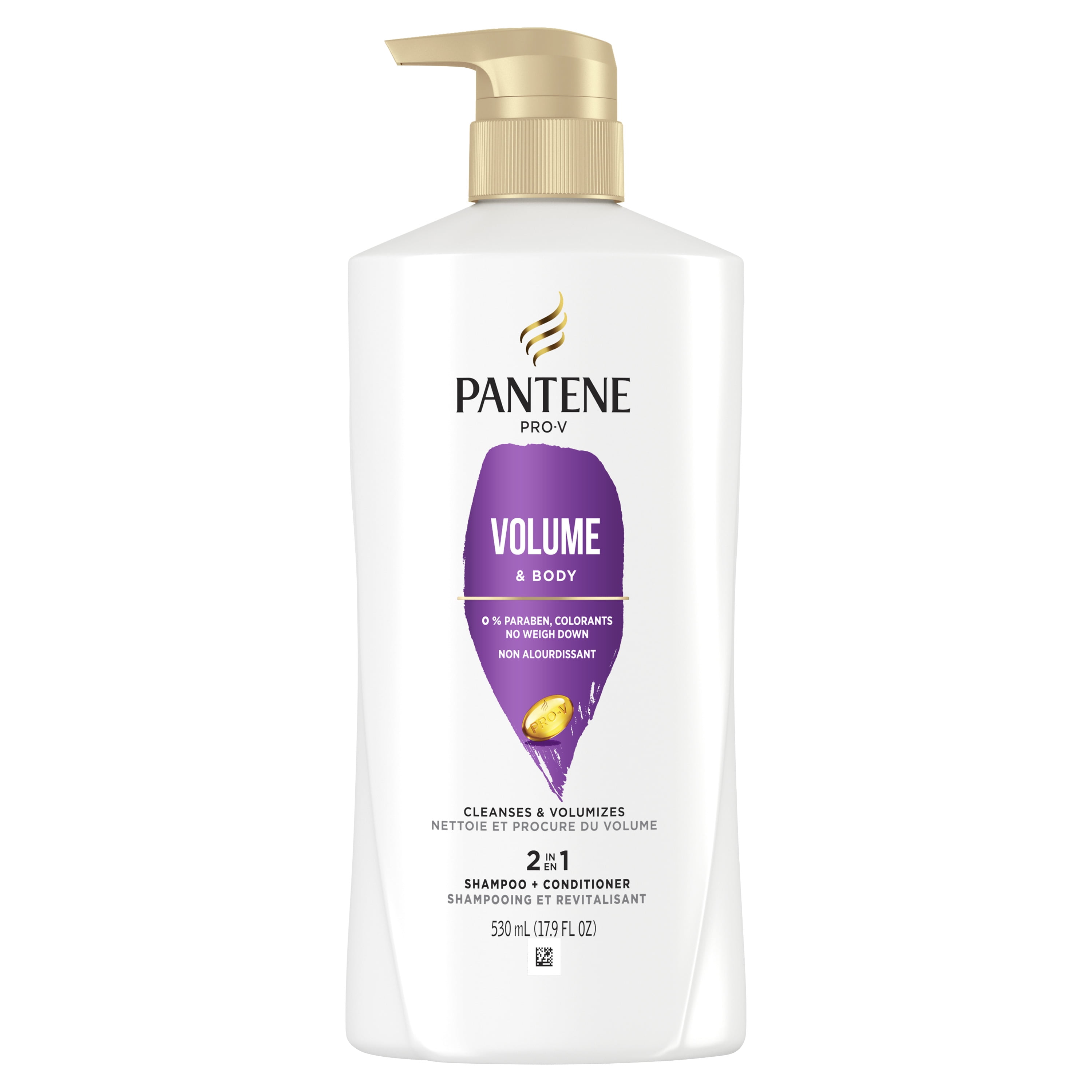 Mantle at tilføje kant Pantene Pro-V Volume & Body 2in1 Shampoo + Conditioner, 17.9oz - Walmart.com