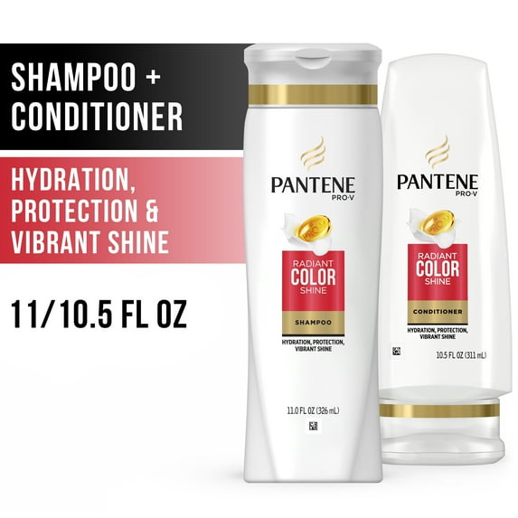 Pantene Shampoo Conditioner Pack, Radiant Color Shine, 10.5-11 Oz