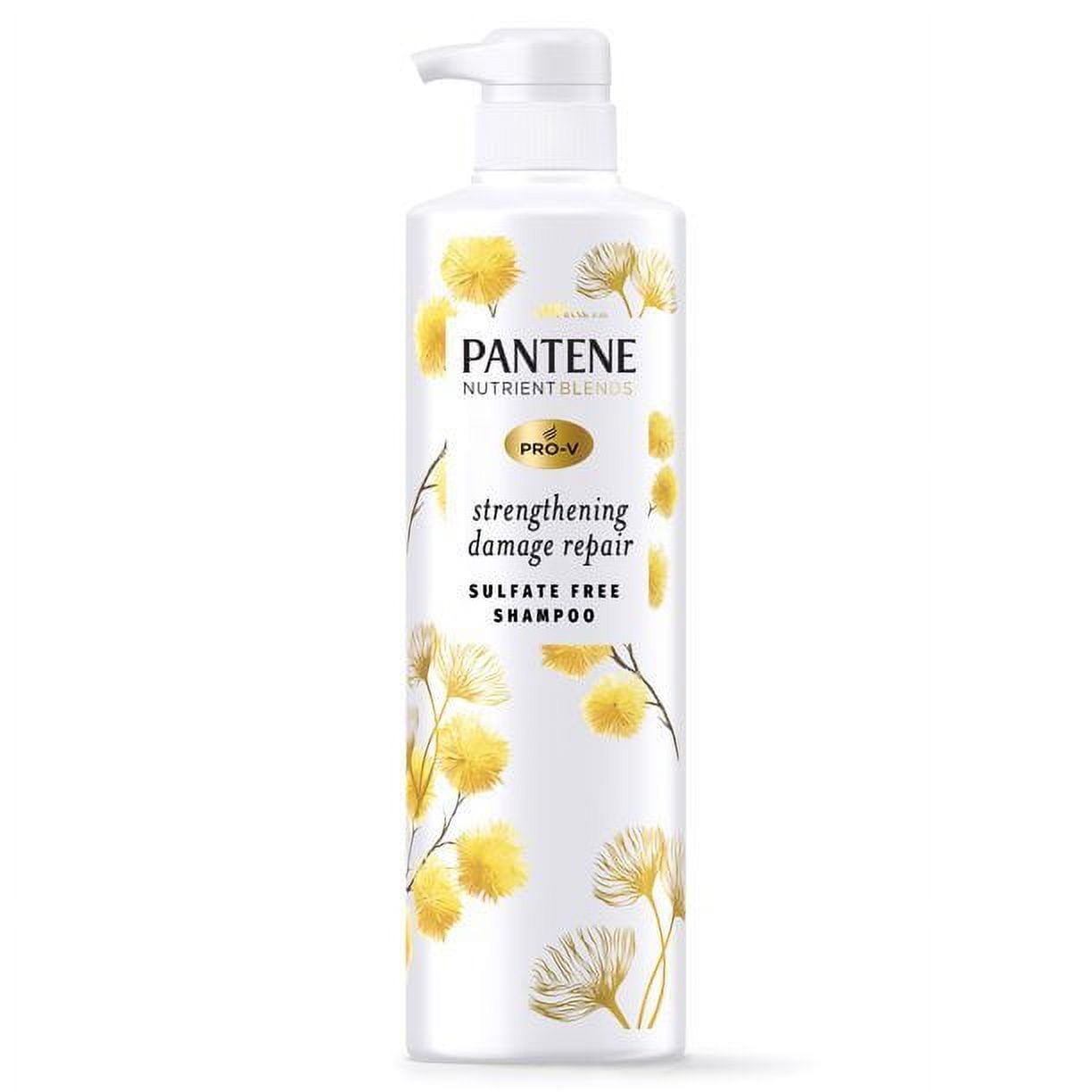 Pantene Sulfate Free Shampoo; Damage Repair Shampoo with Castor Oil; 14