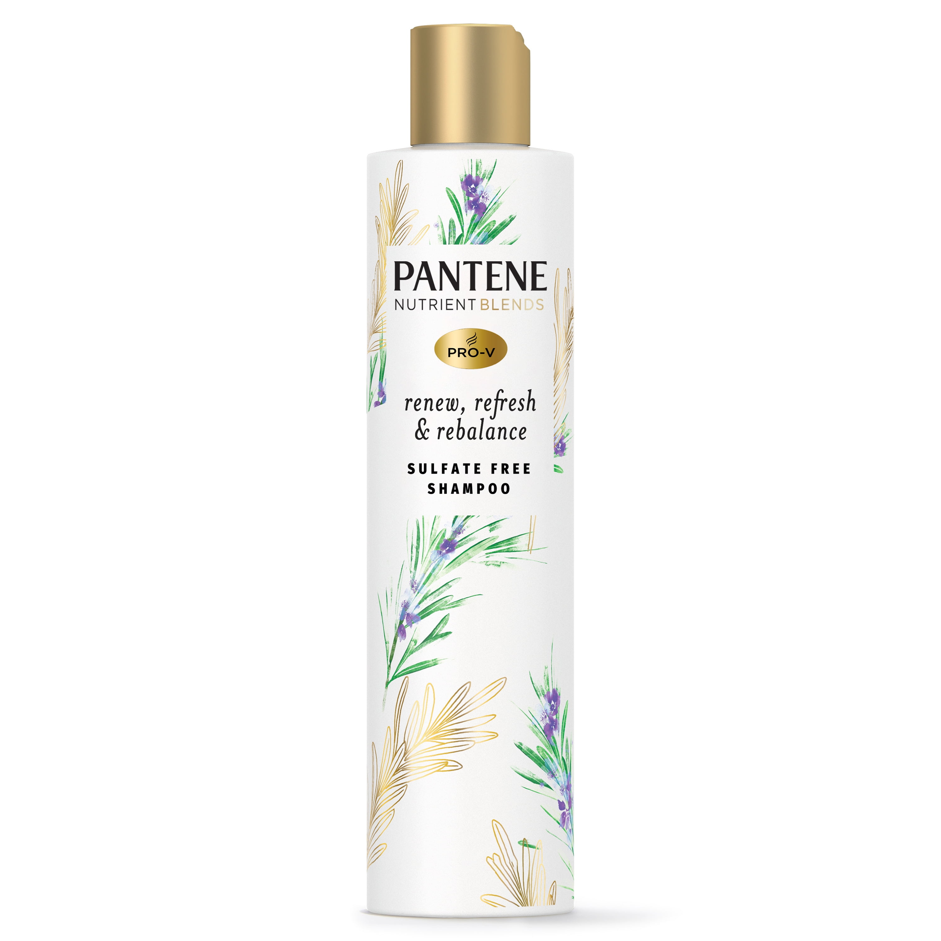 Pantene Sulfate Free Shampoo, Detangling Shampoo with Rosemary, Color
