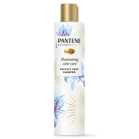Pantene Illuminating Shampoo Sulfate Free with Biotin, Color Safe Hair, 9.6 oz