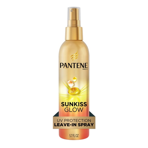 Pantene Sunkiss Glow UV, Salt, Chlorine Hair Protection Spray, Leave-In Conditioner, 5.7oz