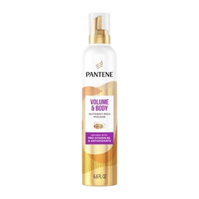 Pantene Volume and Body Mousse, Pro-V Nutrient-Rich Formula for Fullness, 6.6 fl oz