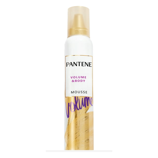 Pantene Volume Mousse, Boosts Fine Flat Hair for Max Fullness, 6.6 oz