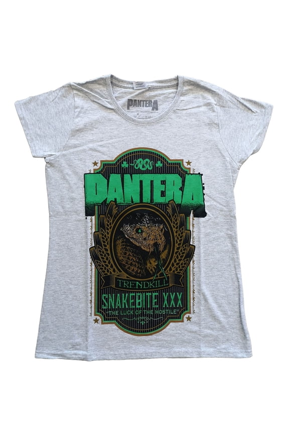 Pantera Ladies T-Shirt: Snakebite XXX Label (X-Small)