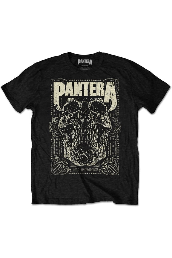 Pantera Men's 101 Proof Skull T-shirt Large Black