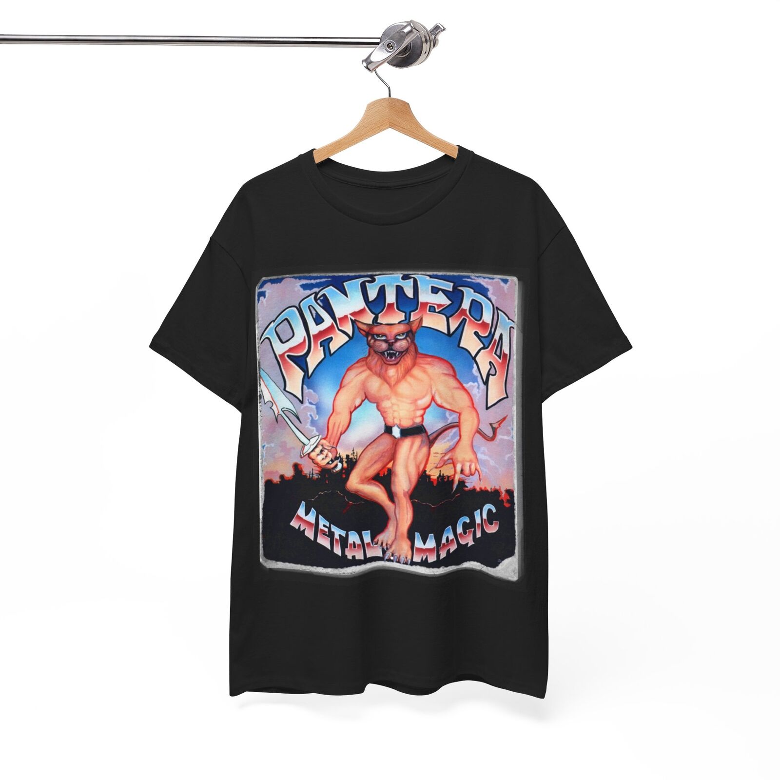 Pantera Metal Magic 1983 Album Heavy Metal Band Unisex Cotton Tee