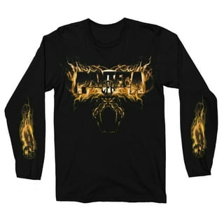 【oan】Fuego Flame Long Sleeve T-shirt Vintage Flame Shirt Men's Large Black Long Sleeve Motorcycle