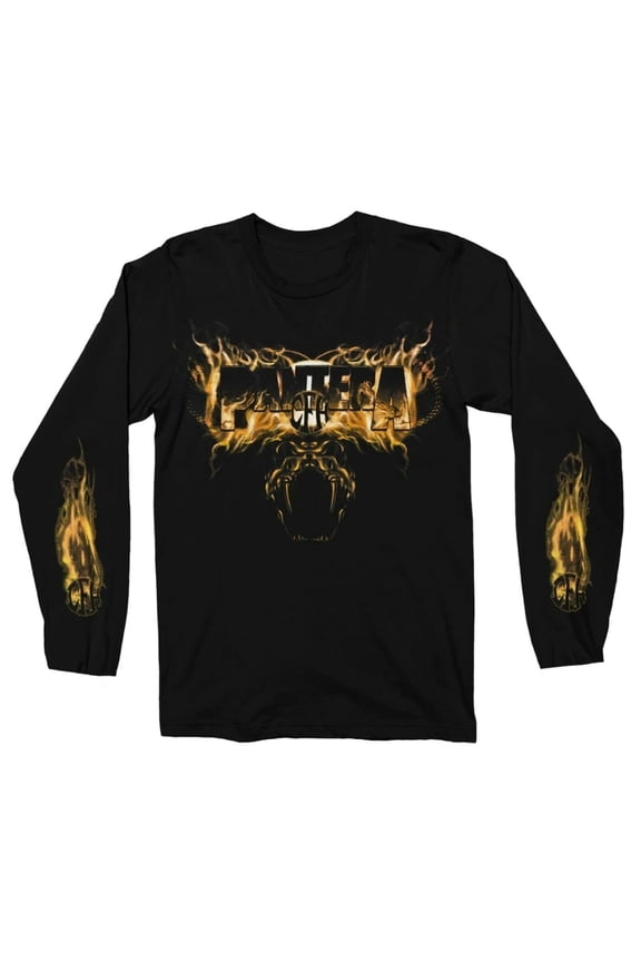 Pantera - Snake in Flames Mens Long Sleeve T Shirt